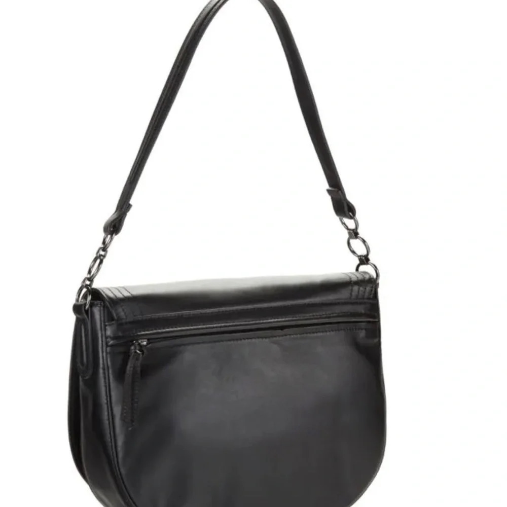 LONGCHAMP NWT Cavalcade Shoulder Bag, Large Size, Black Leather - Picture 2 of 12